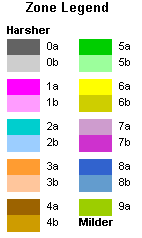 CA Zone Legend
